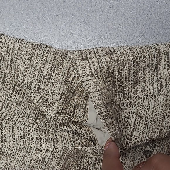 Lafayette 148 Womens Cream/Tan Tweed Textured Blazer Jacket Size 8 - Picture 6 of 12